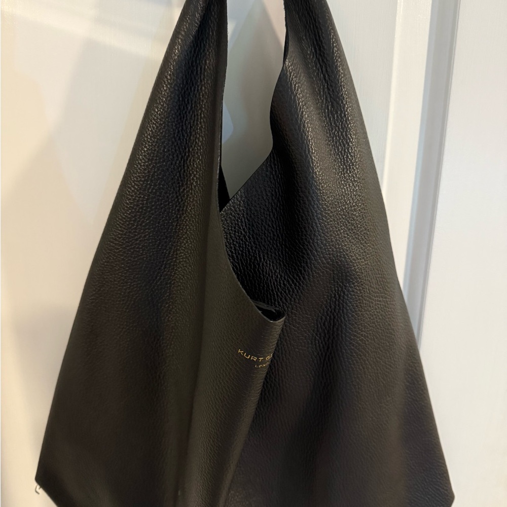 Kurt Geiger The Violet Black Hobo Leather Bag